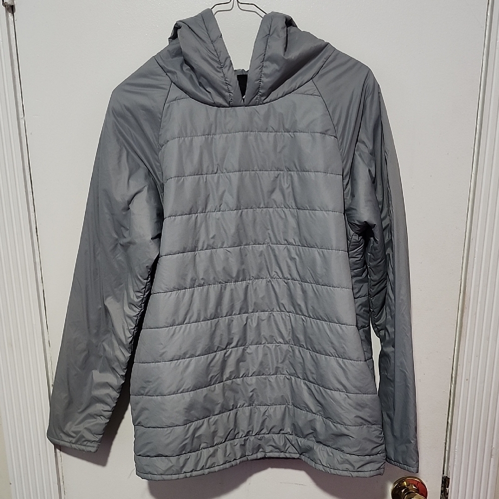 Art Class Puffer Style Lightweight Jacket with Gray Accents Womens Jacket